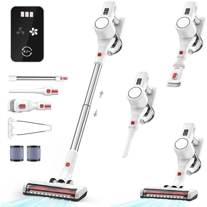 Aspirateur balai sans fil puissant pour poils d'animaux, rechargeable — free download
