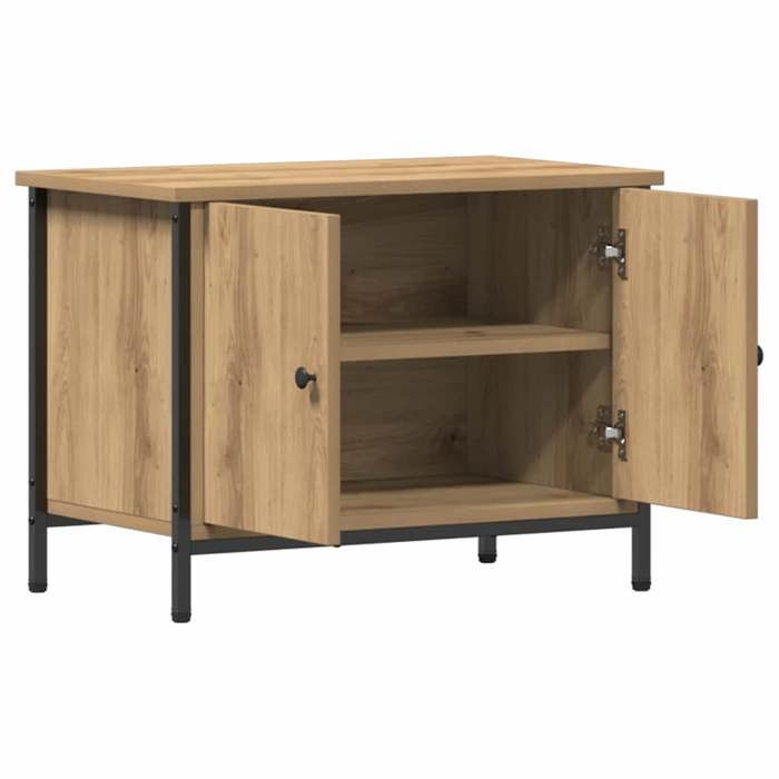NEUF Armoire TV - Marron - Meuble TV - TABLE TV - Chêne artisanal 60x35x45 cm - Bois dingénierie TT5405