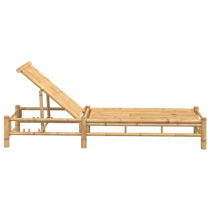 Sale 2026 Chaise longue/Transat - BURKE - 1 PLACE - 55x199x30 cm bambou Cc1089
