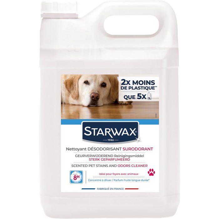 Comparer les prix de Nettoyant Désodorisant Surodorant Spécial Milieu Animal - Bidon 5L - Nettoie Désodorise Et Masque Les Odeurs Fortes (Urine[YD27]