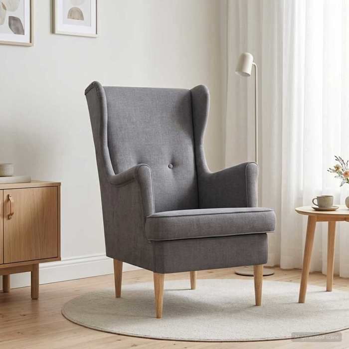 vidaXL Fauteuil Gris clair ARES 42029877