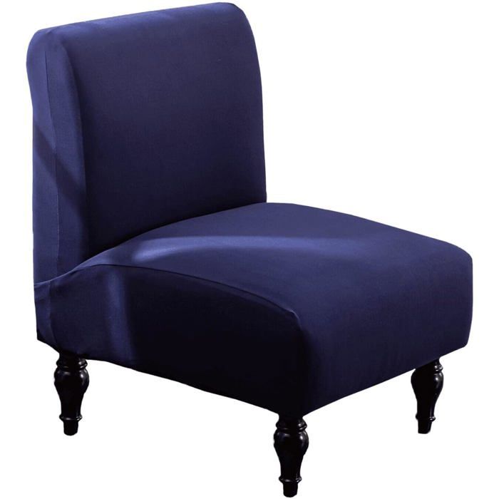 Housse De Chaise Sans Accoudoirs - Tissu Extensible Jacquard Spandex Pour Salon Salle À Manger Chambre & Bureau - Protectio[F368]