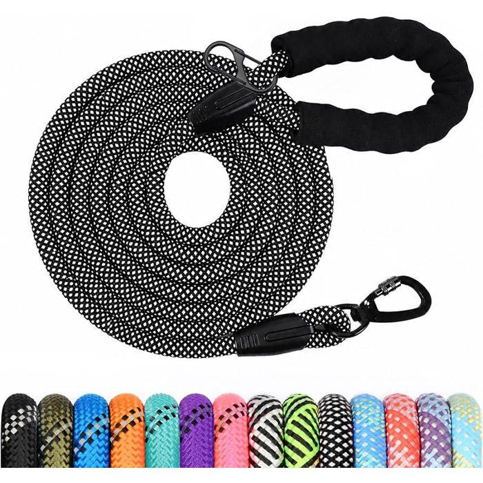 Longe pour Chien12M/ 15M/ 2M/ / 5M/ 10M/ 15M/ 20M/ 30M Laisse de Dressage pour ChienLong Laisse avec Noir Bnc 1.2M 1.2M  LAISSE