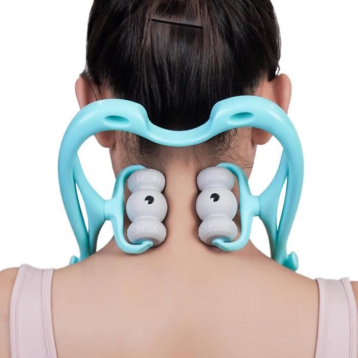 Bleu Magn tite Outil auto Massage Du Cou Rouleau De Point De Certes