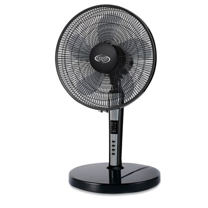 DOMAIR Ventilateur de table - DOMAC - TABLO BLACK - 3 vitesses - 3 modes -  Télécommande - Cdiscount Bricolage