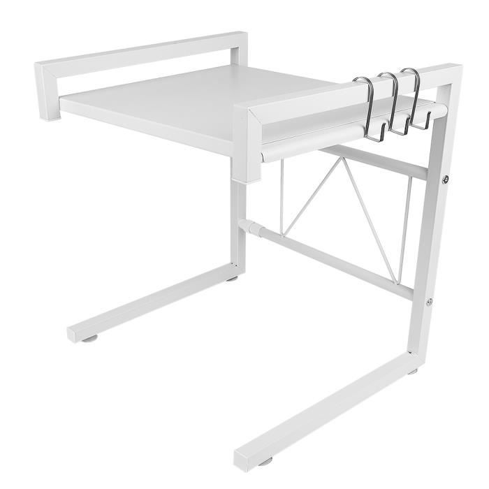 Etagère Cuisine Meuble Support EtagerRétractable acier inoxydableRangement Meubleblanc(46-65) * 42 * 365 cm®HOMBUY