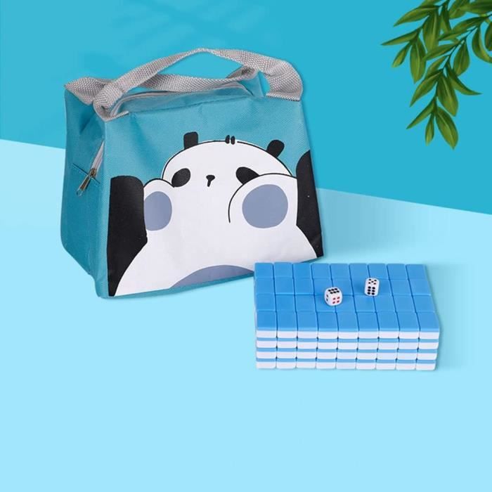 Jeu De Mahjong Miniature 144 Tuiles - Voyage Et Fêtes - Avec Dés Et Règles - Tuiles Environ 2x1,4 Cm