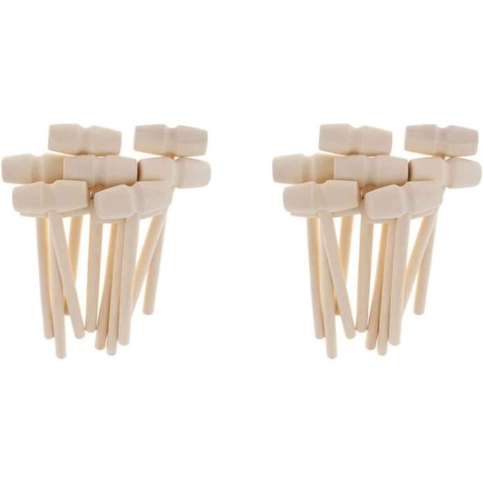 Maillet en Bois à Double Face - Mini Marteau Solide pour La Fabrication De Bijoux et Découpage