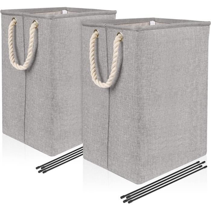 Panier De Rangement Pliable 20 Pouces (38x51cm) - Cordon De Serrage - Intérieur PE Étanche - Pour Linge, Jouets, Affaires