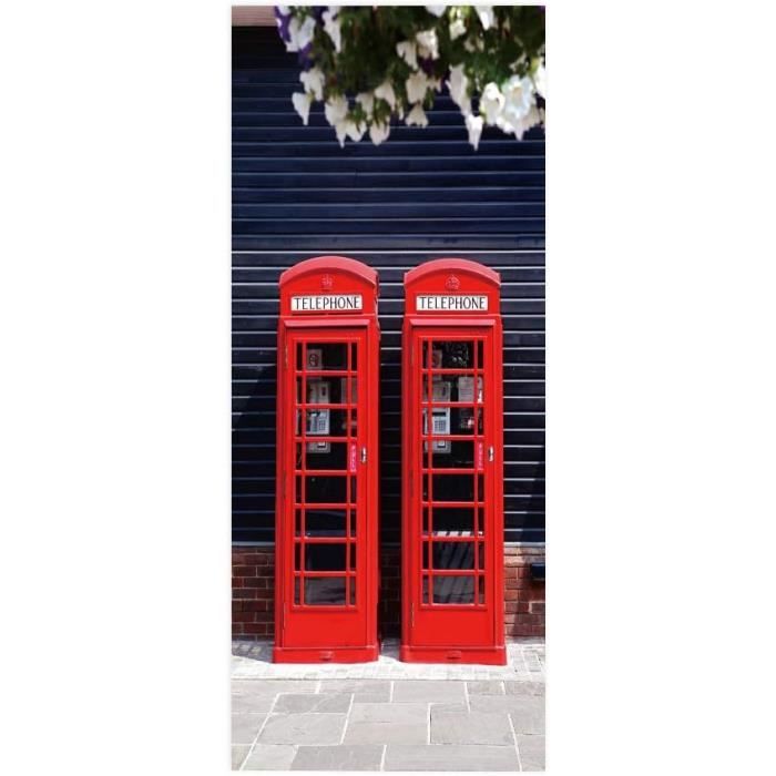 CFLEGEND Peinture Murale De Porte Sticker Trompe L'œil Matériau De