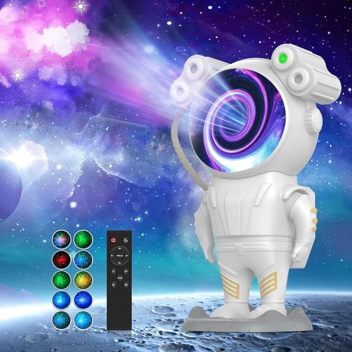 Lampe Projecteur Enfant Astronaute Projecteur Galaxy, Projecteur Ciel Etoile D'Astronaute Avec étoilé Adulte