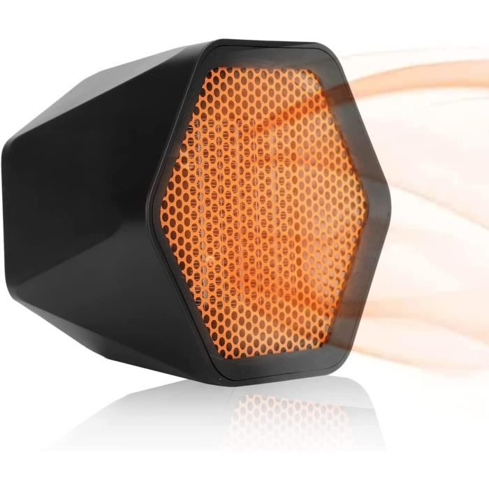 AIBISTAR Mini Chauffage Soufflant Électrique, Radiateur Soufflant Silencieux Et Rapide 2s, 2