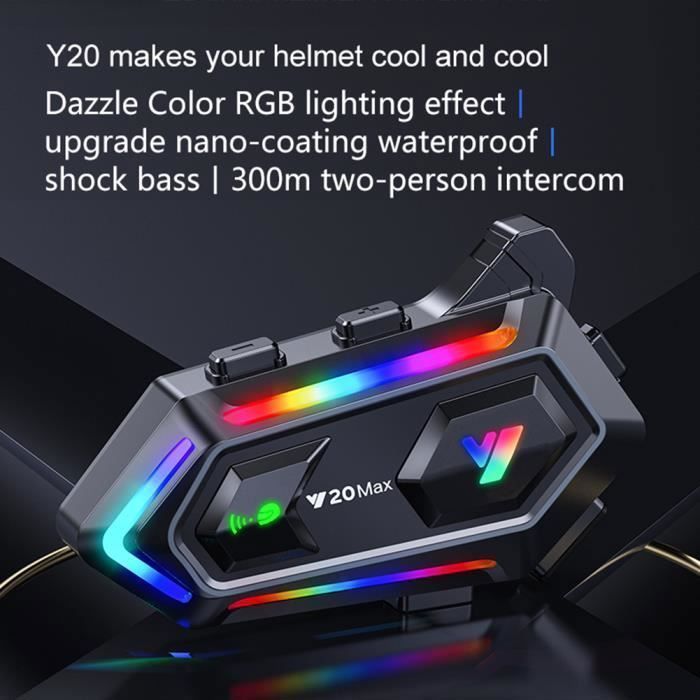 Oreillette Bluetooth Pour Intercom Moto V4/V6 - Micro Casque Avec Clip, Compatible Tous Casques