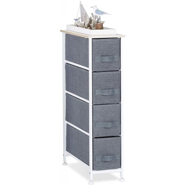 Meuble Chaussures No200 Rangement 4 Commode Etagere Tiroir Tissu
