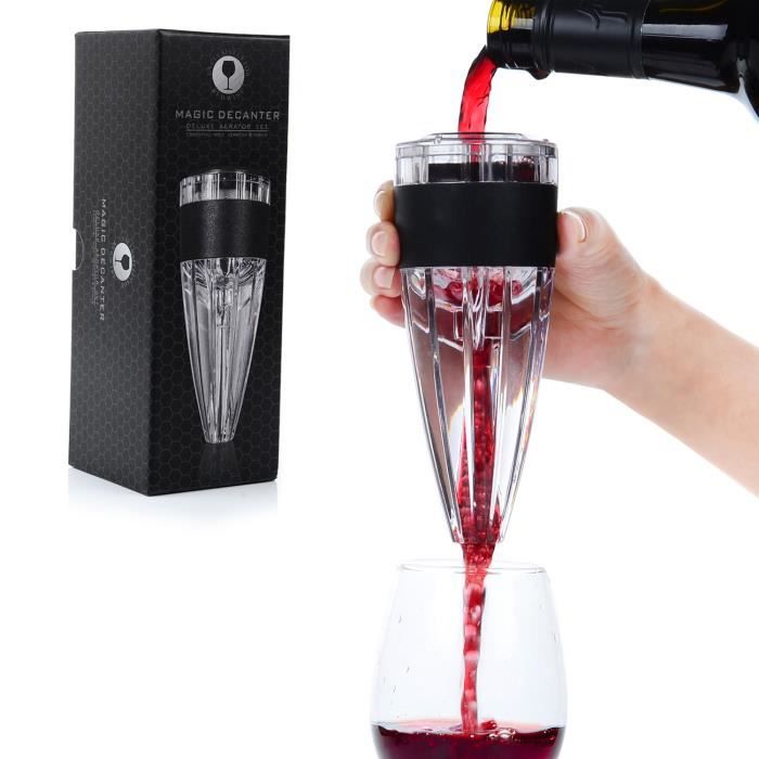 Aérateur à Vin 2 Pièces - Décanteur Carafe Avec Filtre Magic Decanter Pour Amateurs De Vin