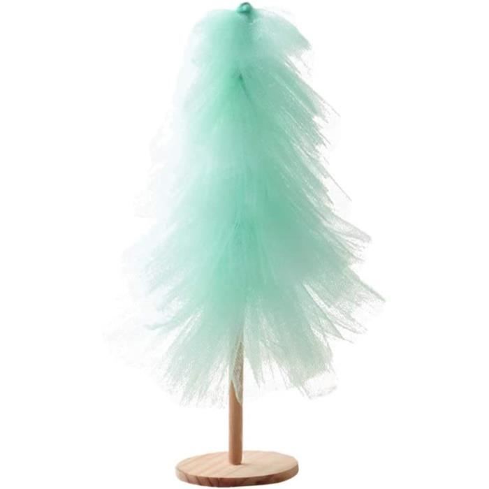 Mini arbre de Noël en gaze de sapin de Noël Décoration de table de Noël
