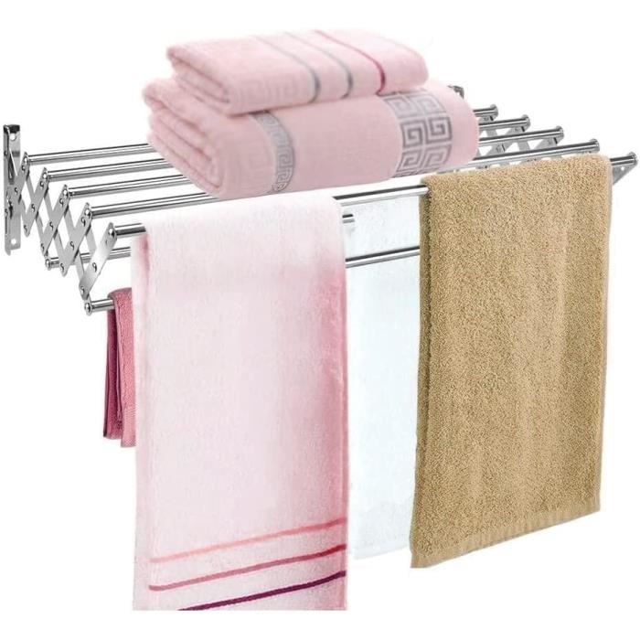 Porte-chiffon De Cuisine 4 Bras Pliable - Support De Séchage Pour Torchon, Compact, Multi-usages (rangement Tasses) - Gris Clair