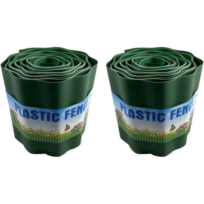 Bordure De Paysage, Bordure De Jardin Flexible, Bordure De Pelouse En Plastique Noir, Bobine De