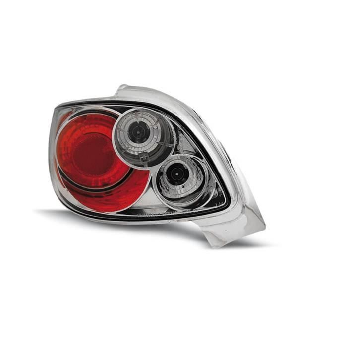 Paire de feux arriere Peugeot 206cc 98-06 chrome