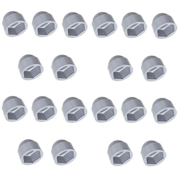 200 hexagonal capuchons gris clé largeur sw10-m6-capots bouchons