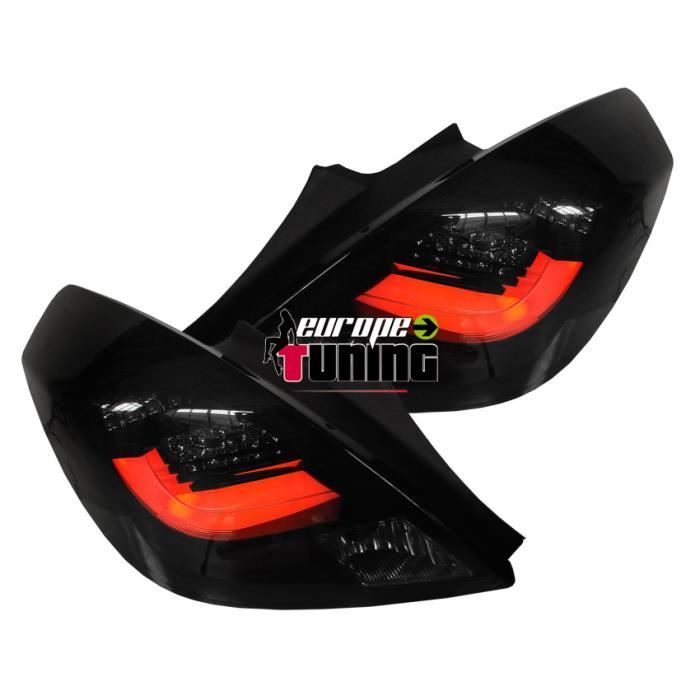 Feu Stop Arrière LED Troisième Feu Remorque Fumé Compatible Opel Corsa D E 2007-2019