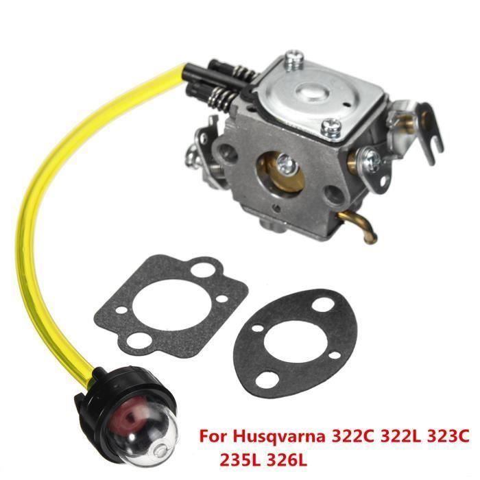 JL Carburateur Carb pour Husqvarna 322C 322L 323C 323L 325L 326C 235L 326L 343F 343R - JLAVC824AA4927
