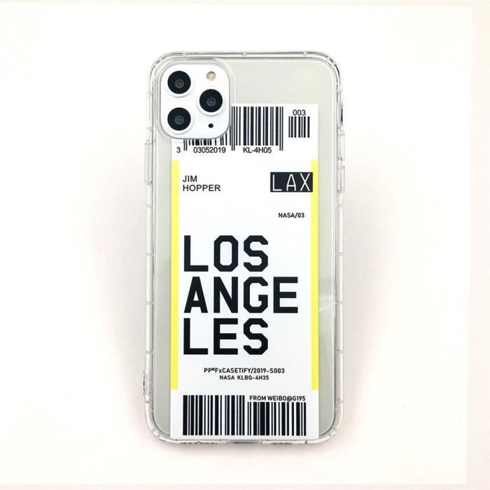 Amerique Billet D Avion Ville Londres Paris Tokyo Etui Pour Iphone 6 6s 7 8 Plus 11 Pro X Xs Max Xr Houston Clair Qr Yssjkn Cdiscount Telephonie