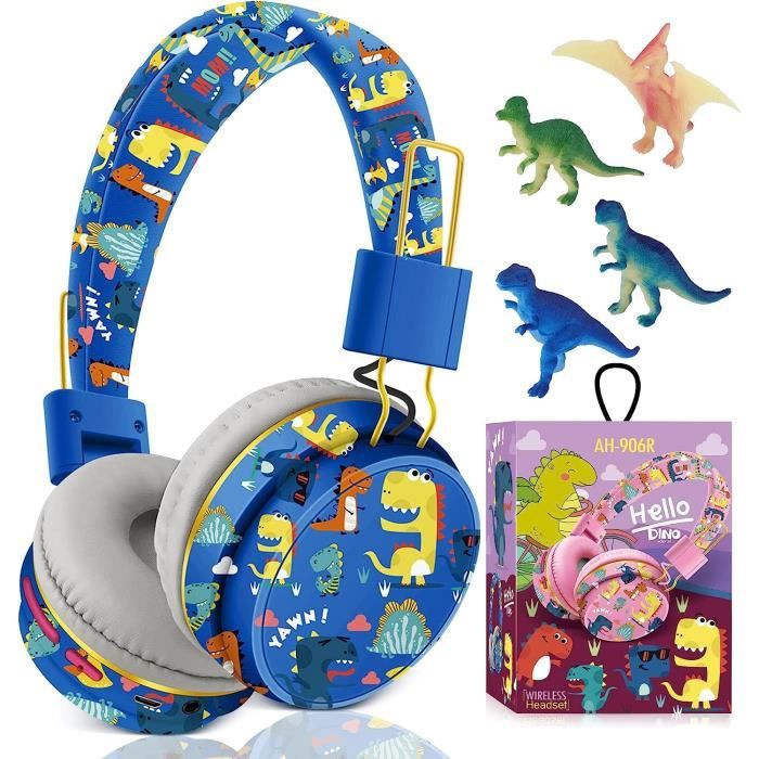 JYPS Casque Audio Enfant, Licorne/Dinosaures Casque Filaire pour