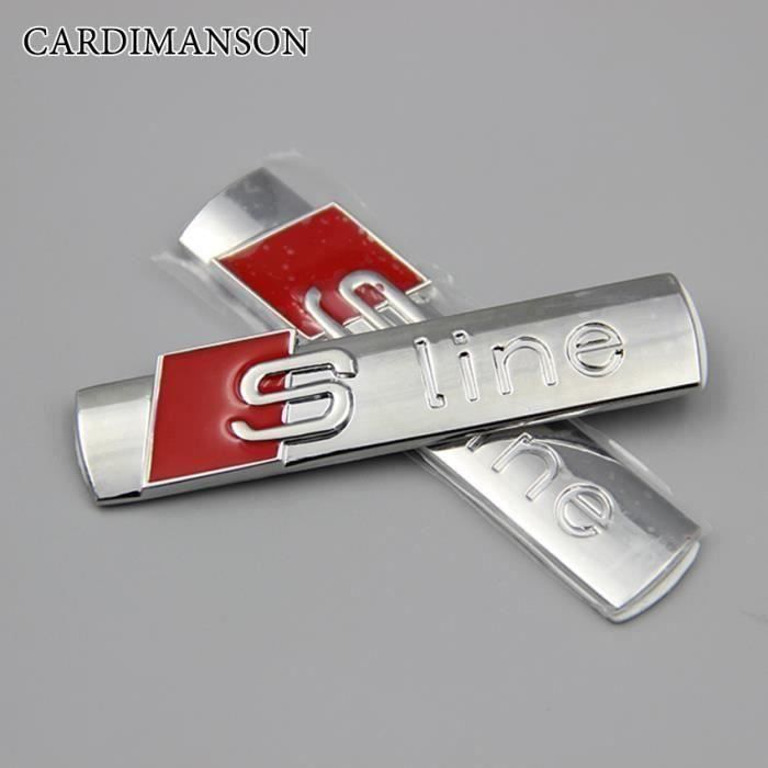 Insigne de voiture et de l/'emblème Utilisé pour For Audi A3 A7 A4L A6L Q3 Q5 Q7 TT Argent Chromé ABS 2.0 2.7 3.0 TDI A4 A6 lettres A8 Carrosserie de coffre arrière emblème badge autocollant autocolla