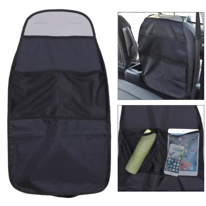 Lot De 2 Organiseurs D'espace Pour Sièges De Voiture - Noir - Dimensions 41x6,5x3,3 Cm - En EVA - Rangement Téléphone, Clés, Accessoires
