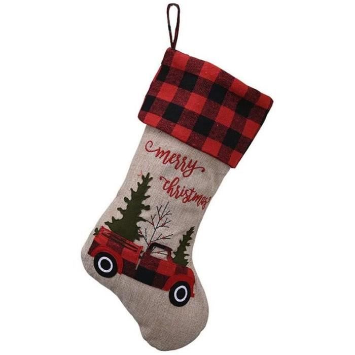 Chaussette De Noel Decoration KAHEIGN 3 Pièces Bas De Noël, 46CM