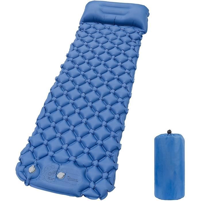 Matelas De Camping Tonfarb – 12 Cm D'épaisseur, Auto-gonflant, Pompe à Pied Intégrée, 71 Cm De Large, 1,1 Kg