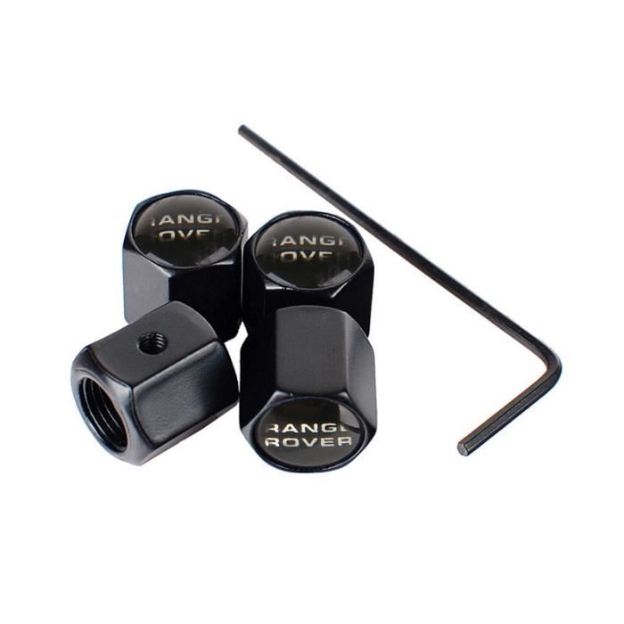Bouchons Valve Pneu Noirs 4 Pièces/paquet Ensemble Bouchons