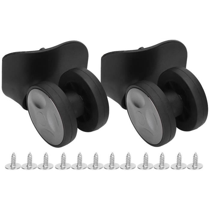 KODAA Roues Pivotantes Universelles Pour Valise, Noir (Lot De 4