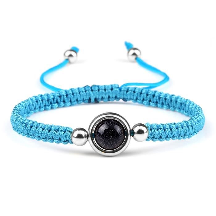 Bracelet Porte-bonheur Tibétain Tressé Main - Ajustable, Pour Homme Et Femme, Style Bouddhiste