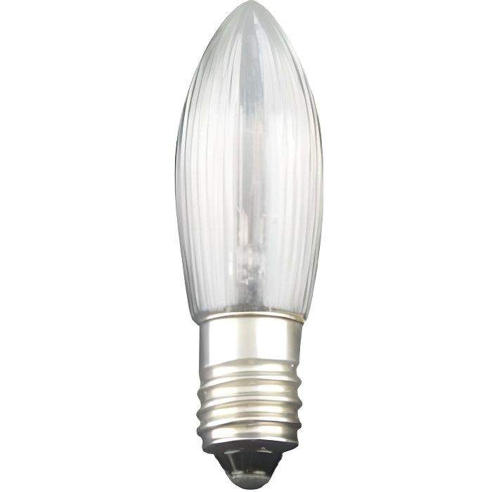 Ampoule E10 - 3W pour les décorations de fêtes, guirlandes