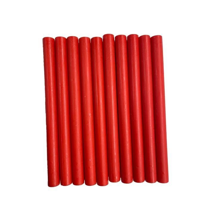 Cire a cacheter lv10, couleur rouge, boîte de 10 bâtons