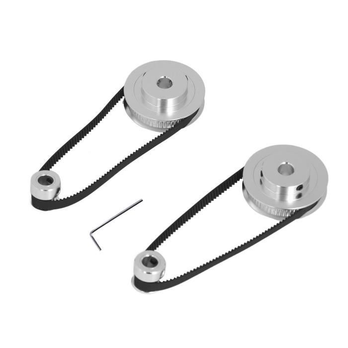 Poulies Synchrone Sourcing Map GT-2 60 Dents - Alésage 6mm Pour Imprimante 3D