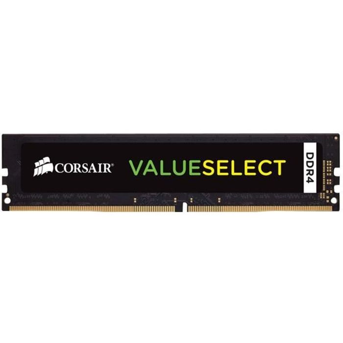 Top achat Memoire PC CORSAIR Mémoire PC DDR4 - 8 Go (1 x 8 Go) - 2666MHz - CAS 18 (CMV8GX4M1A2666C18) pas cher Top achat Memoire PC CORSAIR Mémoire PC DDR4 - 8 Go (1 x 8 Go) - 2666MHz - CAS 18 (CMV8GX4M1A2666C18) pas cher