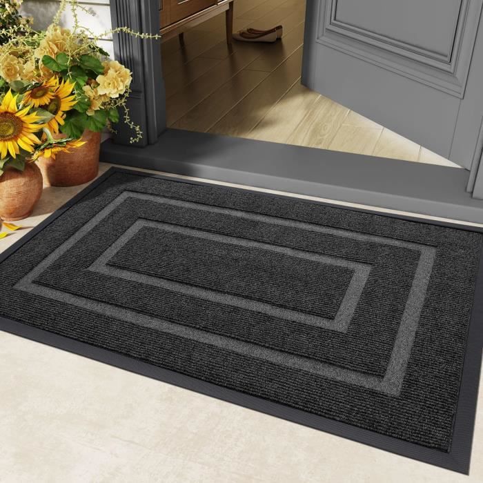 Paillasson de qualité supérieure - 60 x 90 cm,Tapis antidérapant,Tapis de Sol Tapis de poussière Lavable Nettoyage extérieur Tapis | Leroy Merlin