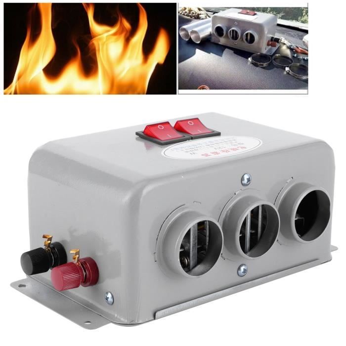 EONDEVO Chauffage Voiture 12V 3-en-1 Ultra Puissant – Dégivreur Rapide Pare-Brise, Chauffage & Ventilation, Boule 360° Ajustable Pour Hiver Glacial