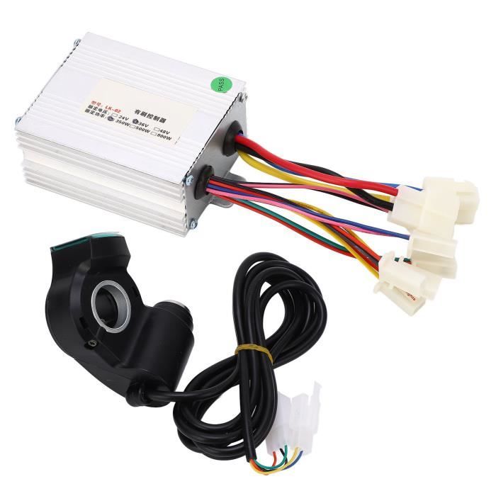 Kit Contrôleur Brossé 24V 800W – Poignée Pouce 12-99V, Aluminium, Pour Vélo Et Tricycle électriques – Dissipation Thermique