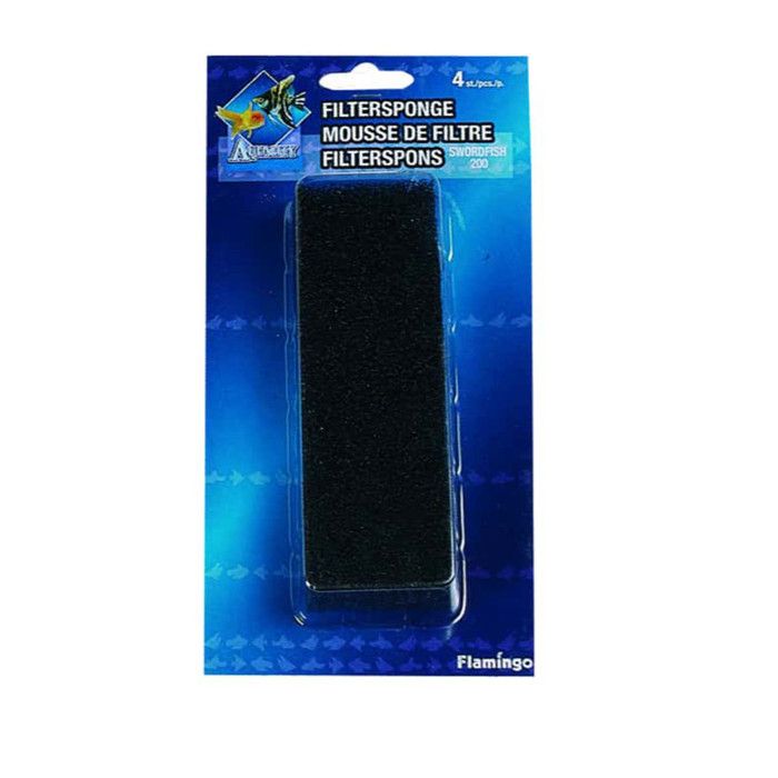 Mousse de filtre pour pompe Swordfish 200 ( lot de 4) aquarium - Flamingo