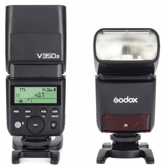Godox V350s - Kit Flash cobra SpeedLite TTL Vling avec sa batterie et son chargeur pour Appareil Photo Sony - Griffe Sony MIS