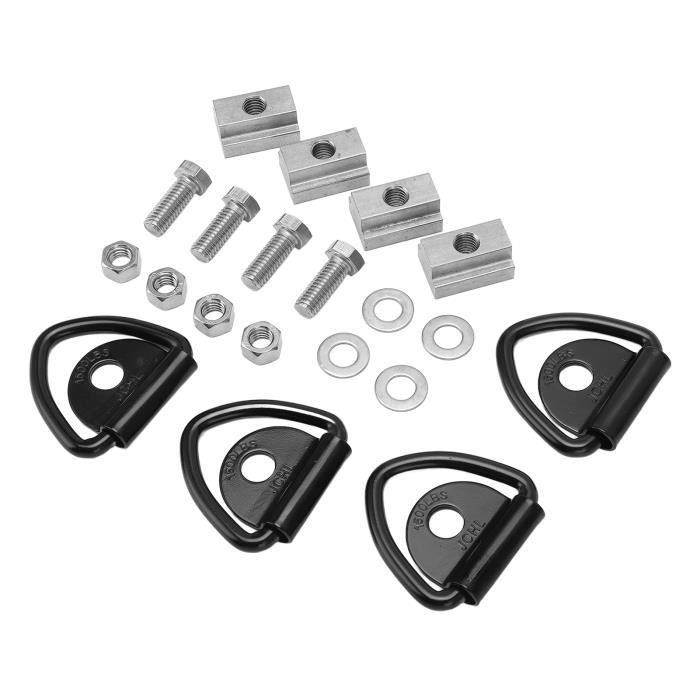 NTG Rails D'aviation En Aluminium Semi-circulaire, Pour Sécuriser La Charge Pour Camions Et Camping-cars, Percé Et Anodisé Noir, 0,5/1/2 M (1 X 1 M