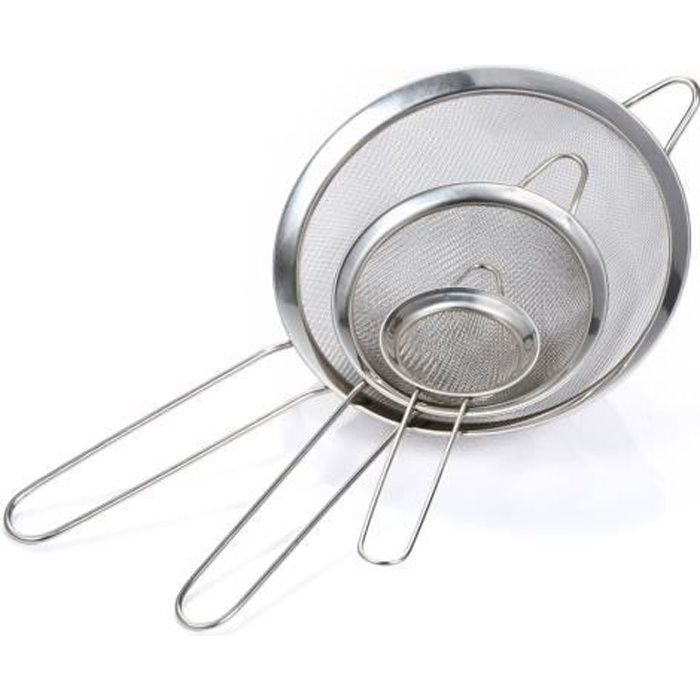 Passoire à Pâtes en INOX Tamis Cuisine INOX de Cuisine Panier de Vidange  avec Poignée,épuisette Fondue Chinoise pour Stockage[~879] - Cdiscount  Maison