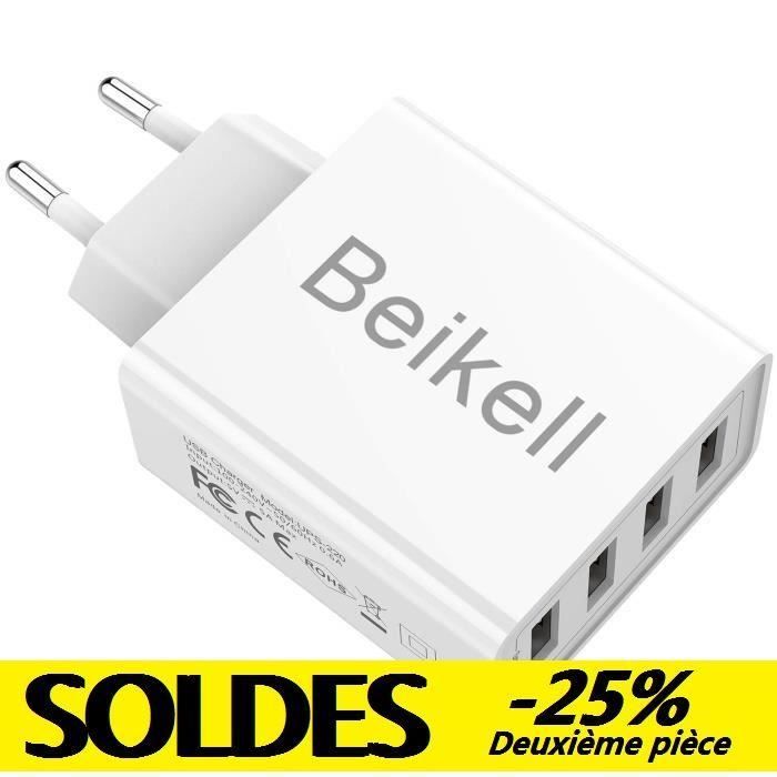Chargeur Mural USB Universel - Adaptateur Secteur 1 Port - Noir - Neuf Sous Emballage