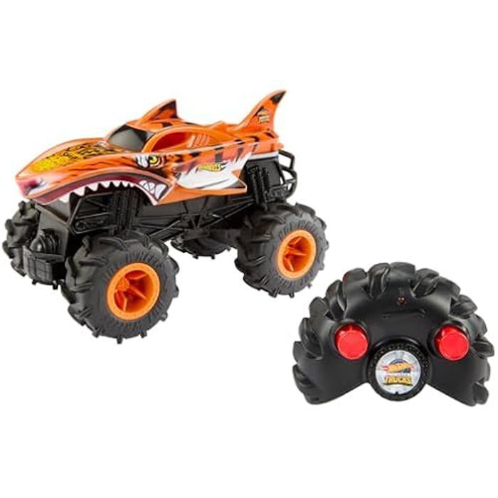 Véhicule Radiocommandé - HOT WHEELS - Tiger Shark - Échelle 1/24 - Tout-terrain - 24 GHz