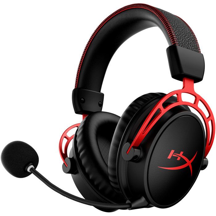 Casque Gamer Sans Fil HyperX Cloud Alpha pour PC avec adaptateur sans fil USB câble de charge USB fournis