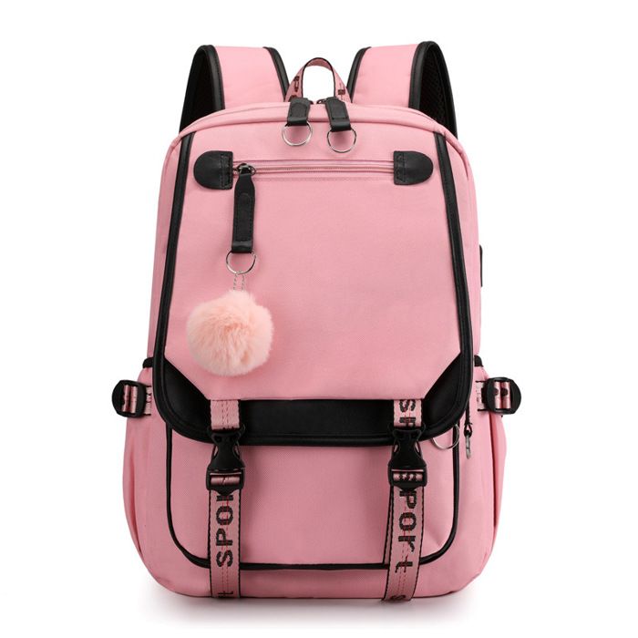 Sac à Dos école Primaire Fille - Nylon Imperméable, Léger 450g, Bandes Réfléchissantes